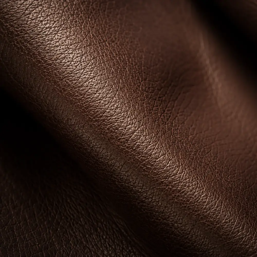 Dark brown leather upholstery texture